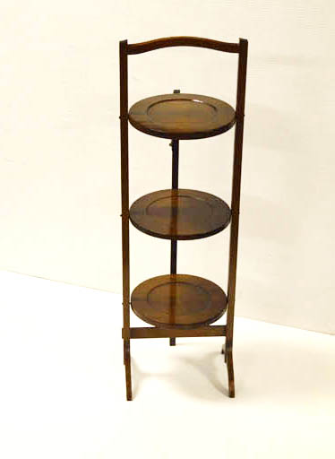 A Mahogany Folding Cakestand