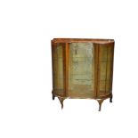 A Shaped Front China Display Cabinet