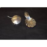 A Silver Caddy Spoon, Sheffield 1868 and a Silver Pill Box