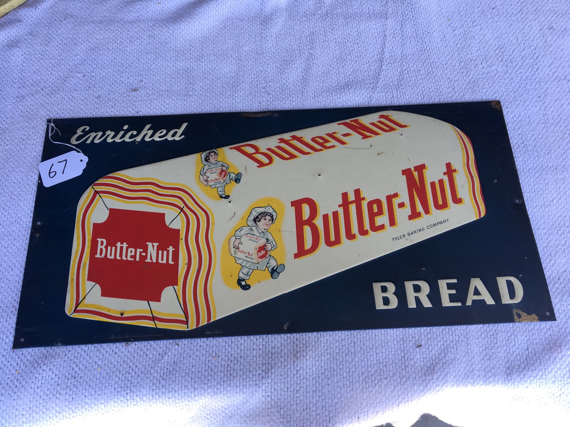 Butter-Nut Bread, 13” x 27”, Metal Sign