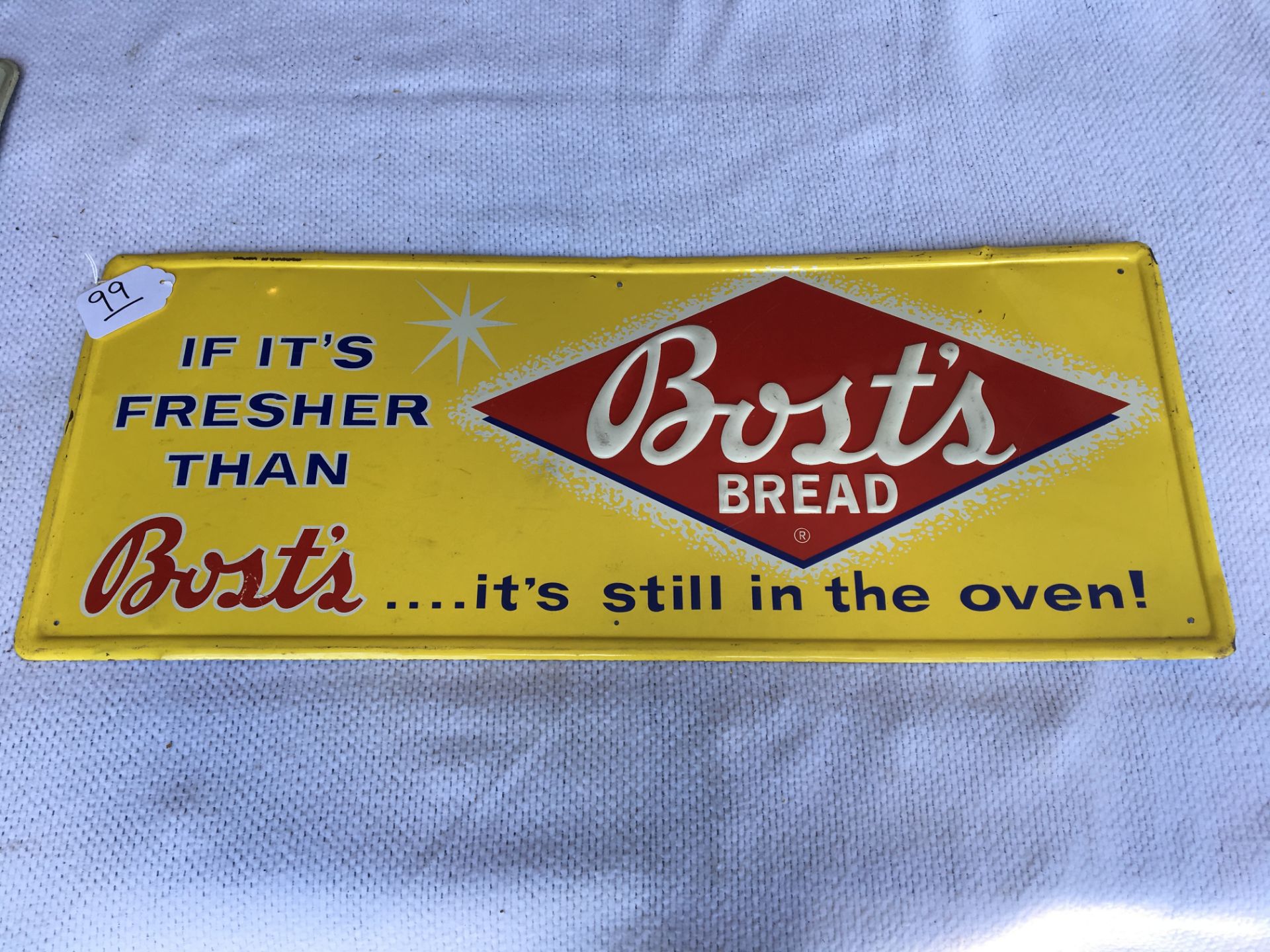 Bosts Bread, 12”x 30”, Metal Sign