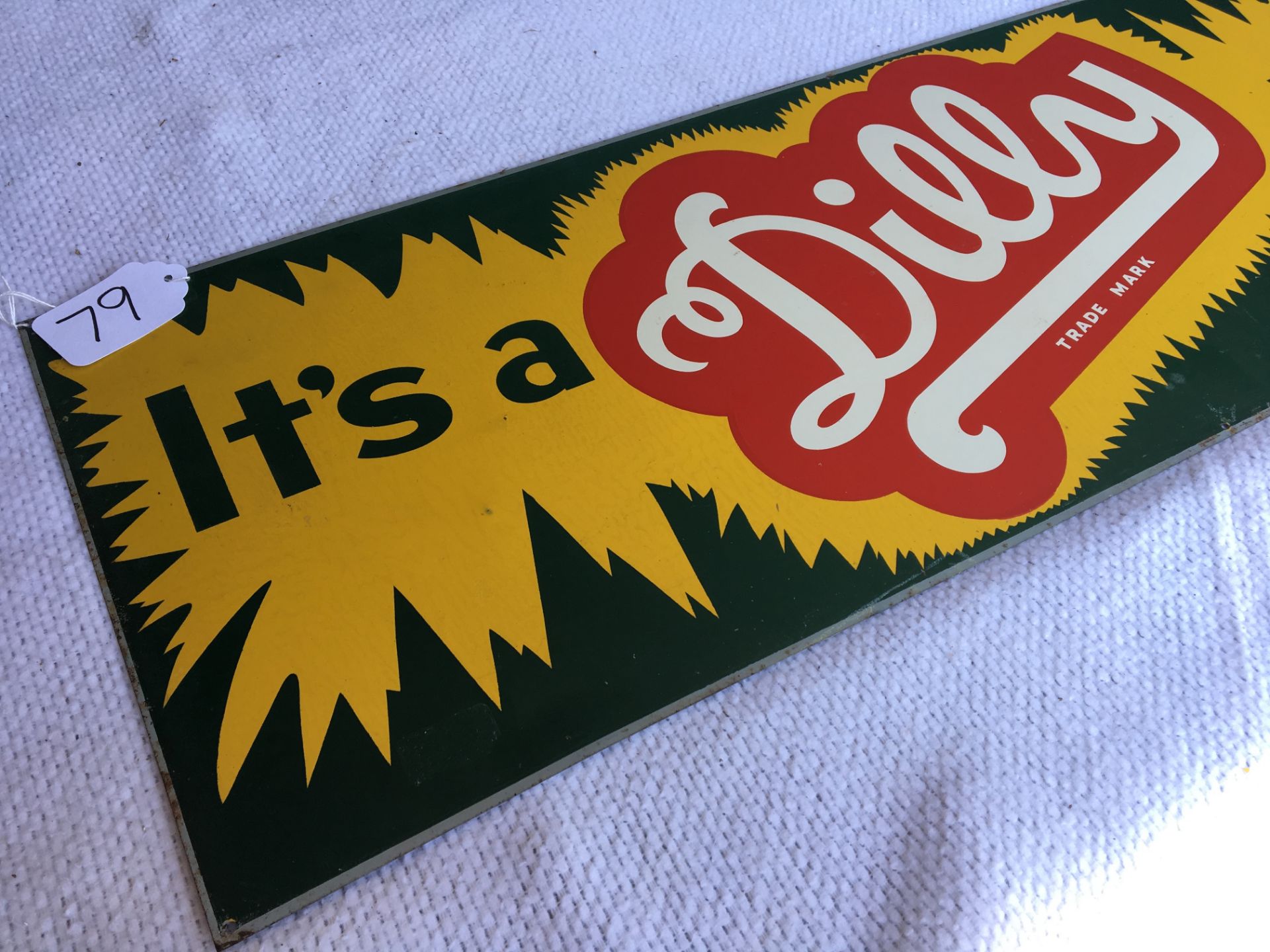 Dilly, 12 ¾” x 36”, Metal Sign - Image 2 of 2