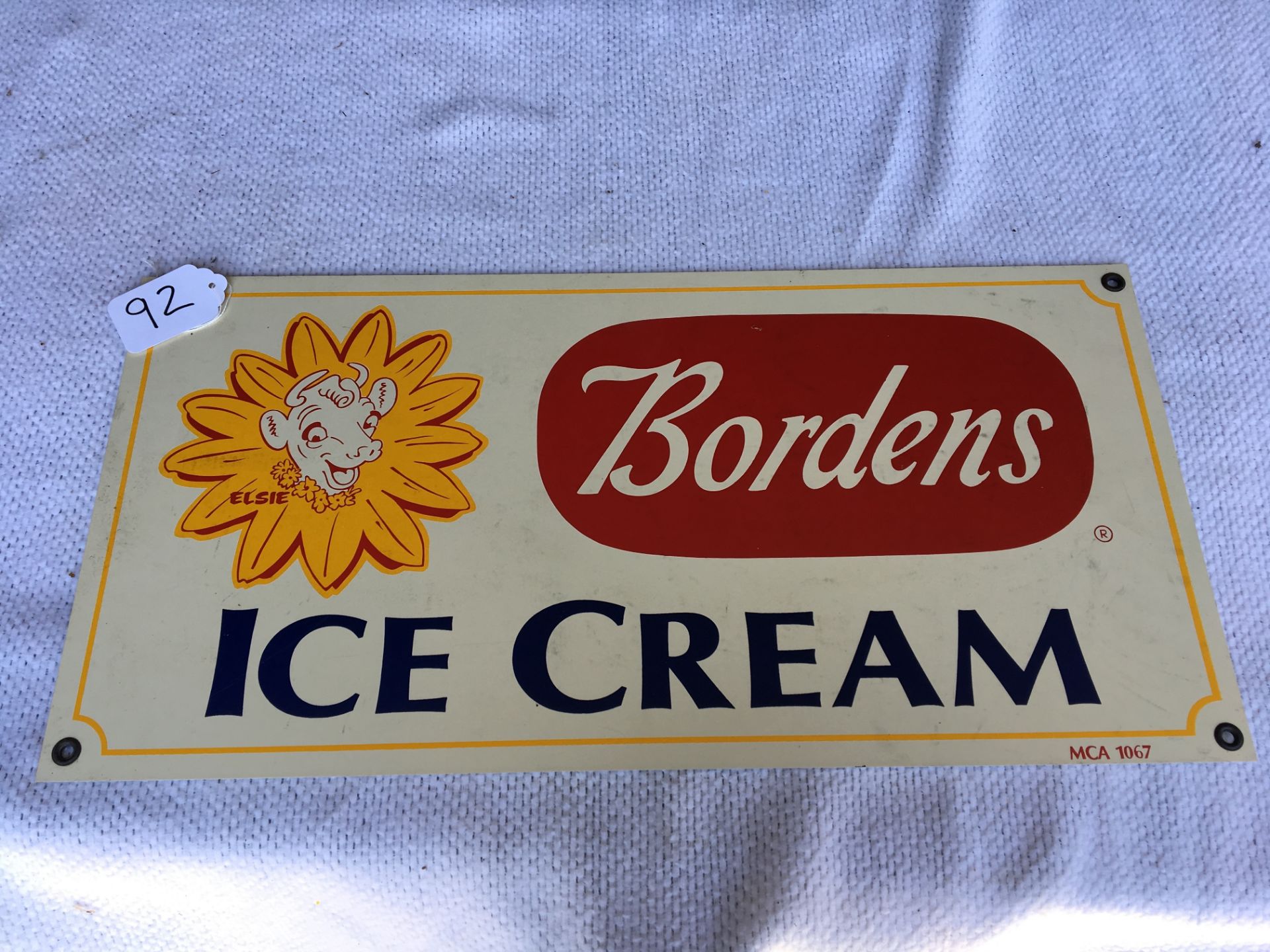 Bordens Ice Cream, 12” x 24”, Metal Sign (MCA – 1067)
