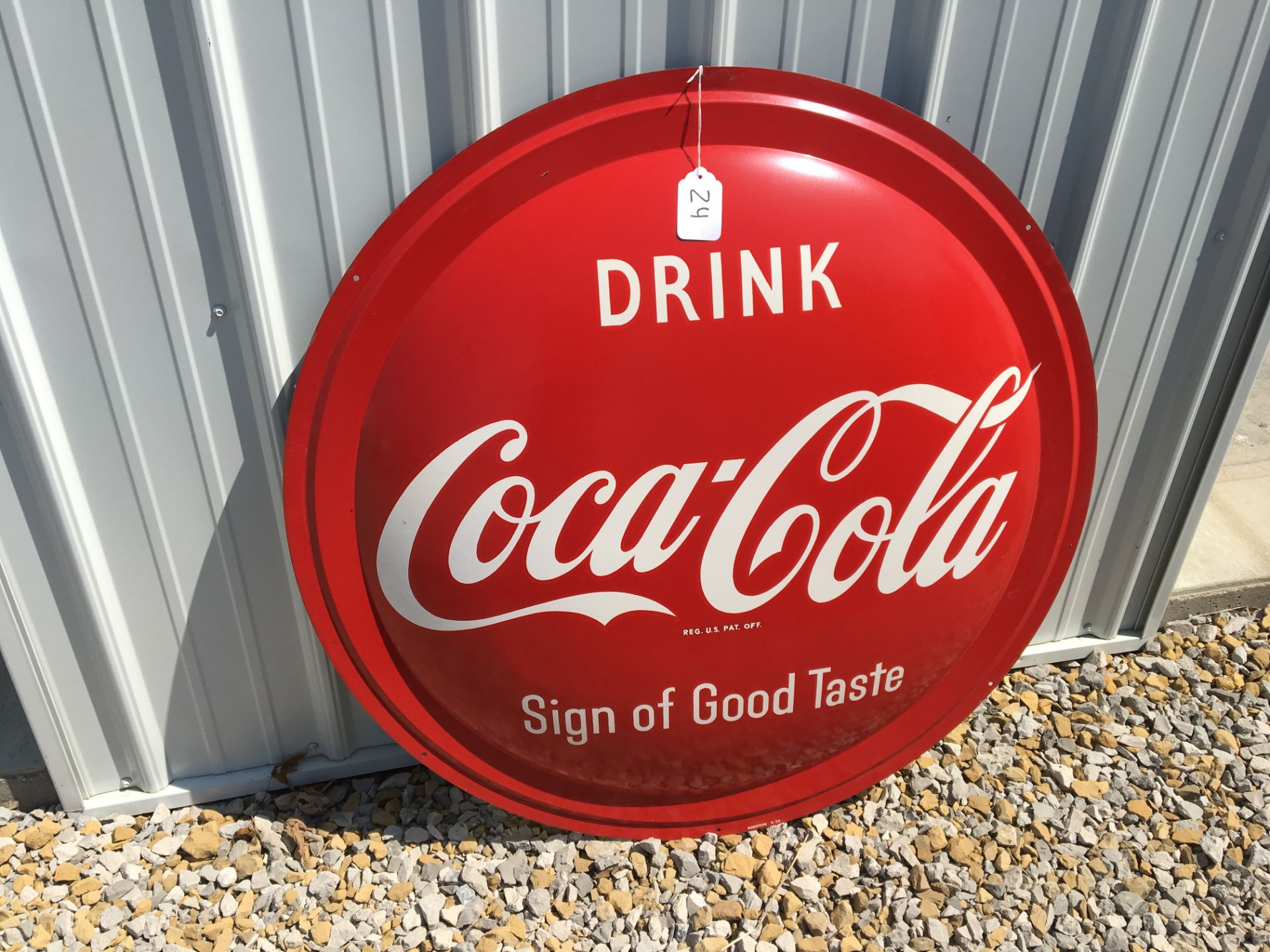 Coca Cola 36” Round Sign – Robertson (6-59)