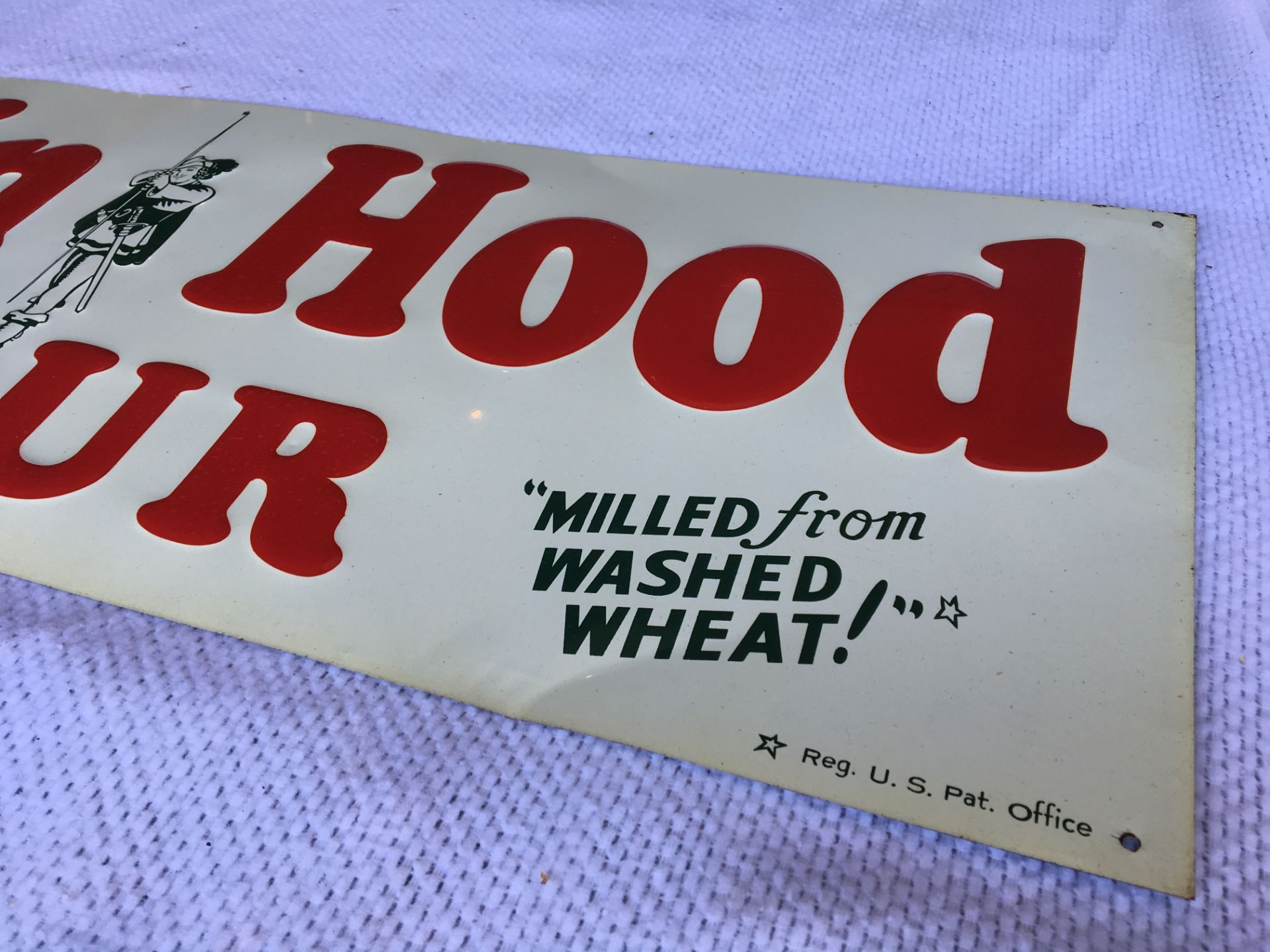 Robin Hood Flour, 11 ¾” x 35 ½”, Metal Sign - Image 2 of 2