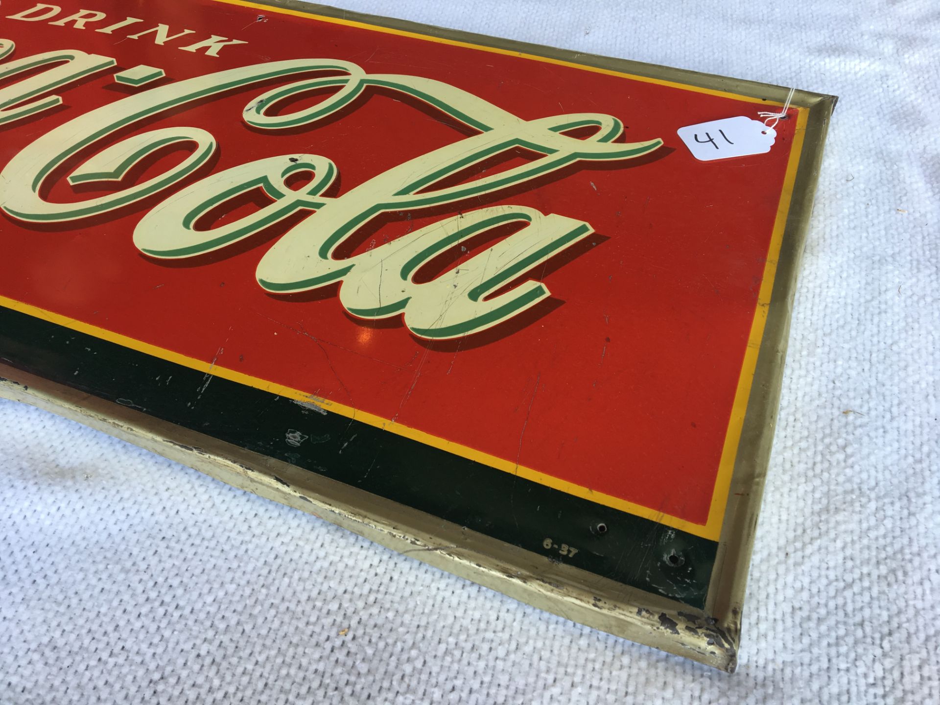 Coca-Cola, 18” x 53 ¾”, Metal Sign - Image 3 of 3