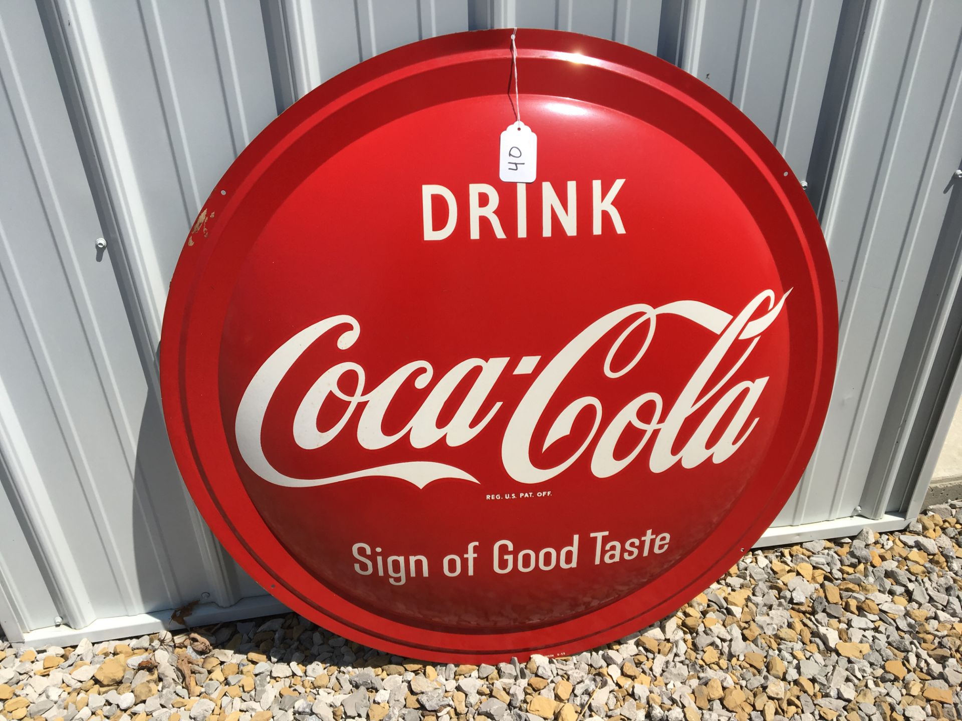 Coca-Cola 36” Round Tin, Robertson (6-59)
