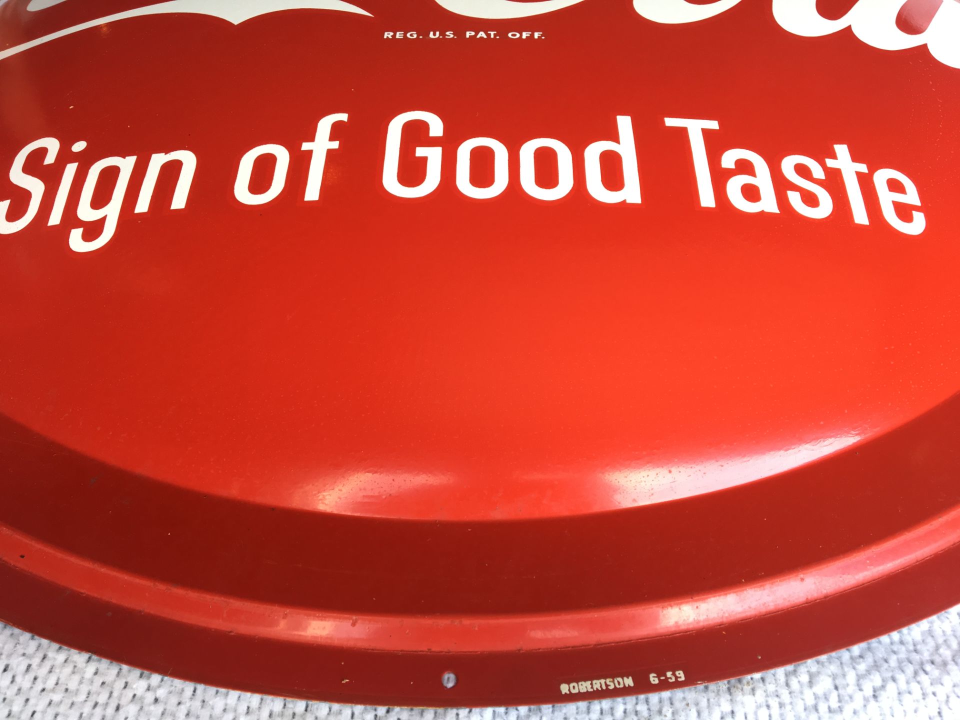 Coca-Cola 36” Round, Robertson (6-59) - Image 2 of 2