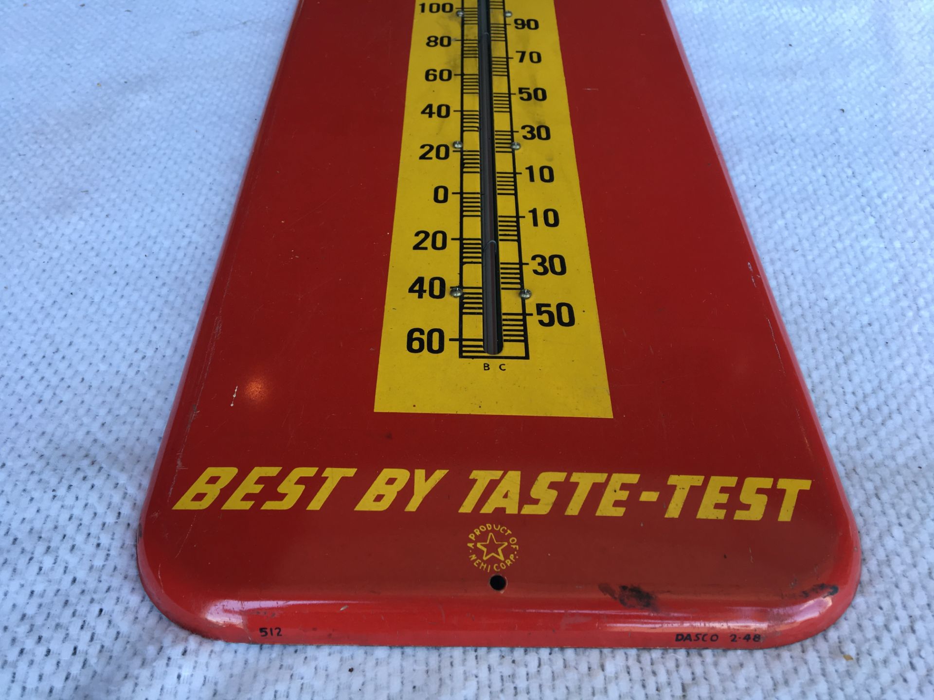 Royal Crown Cola, 9 ¾” x 25 ½”, Thermometer ( Dasco 2-48) - Image 2 of 2