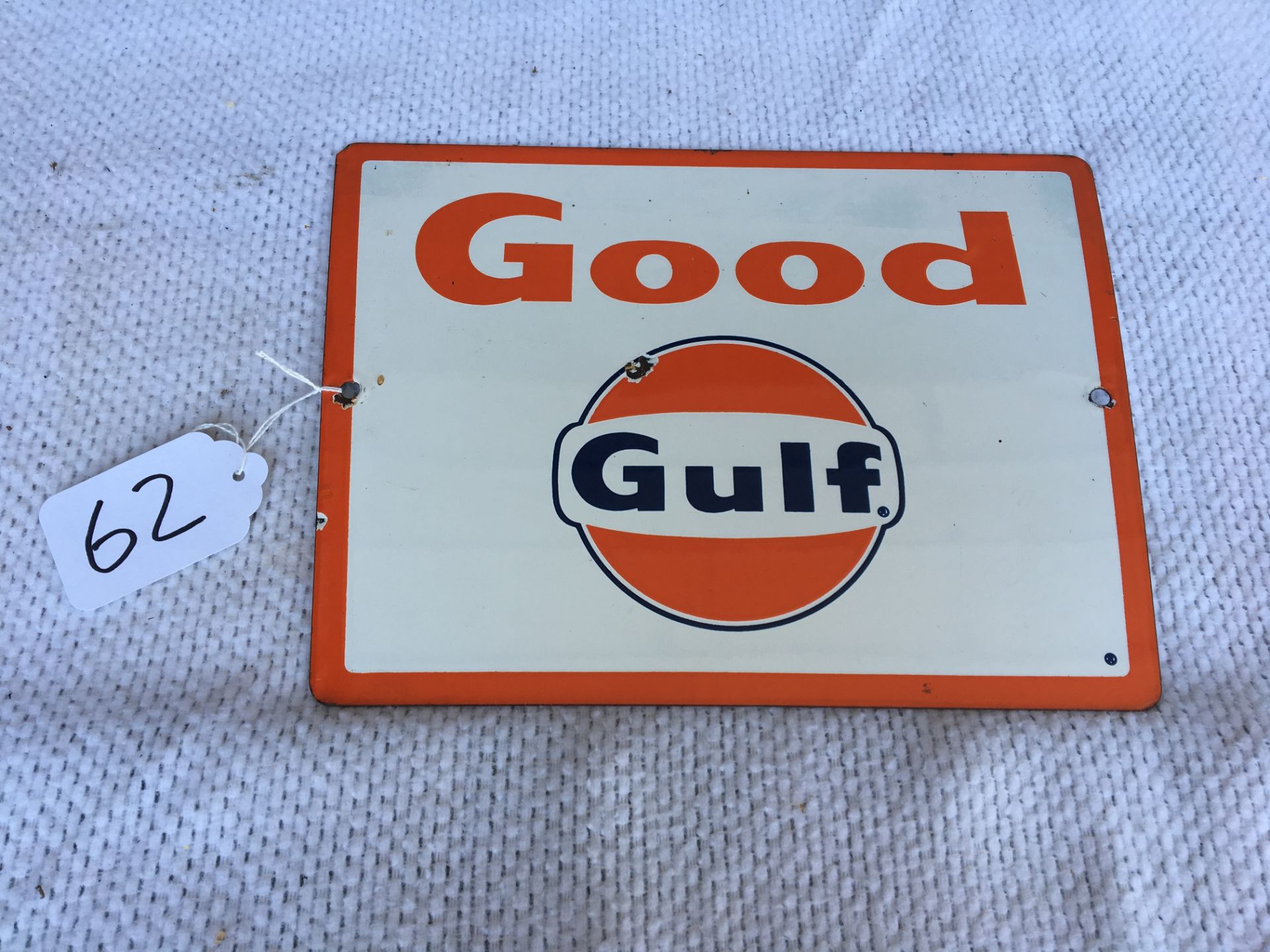 Good Gulf, 8 ½” x 11”, Porcelain Sign