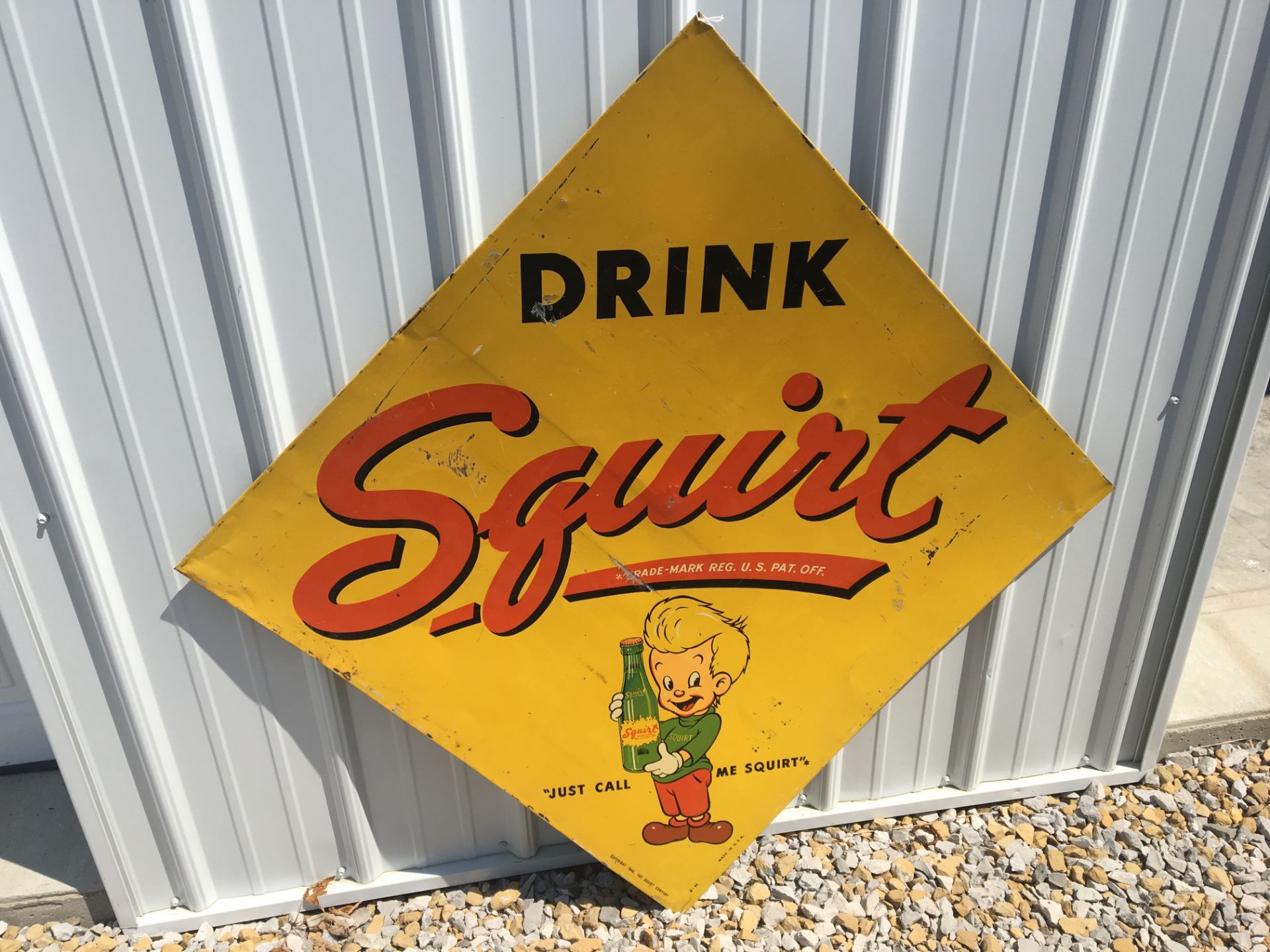 Squirt, 33” x 33”, Metal Sign (M-65)