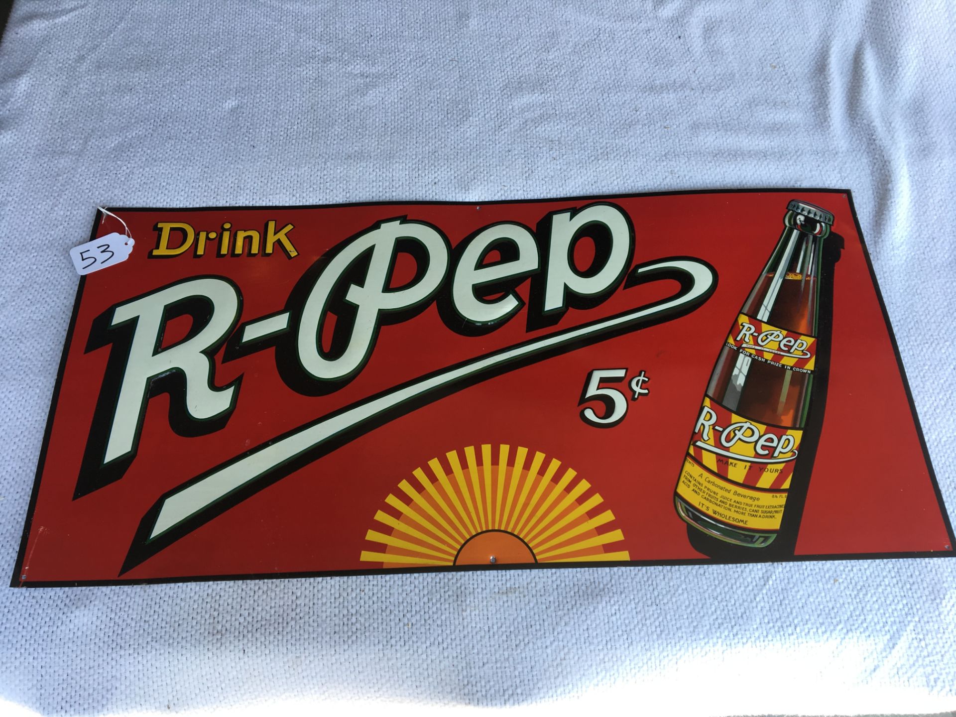 R-Pep, 17 ½” x 36”, Metal Sign