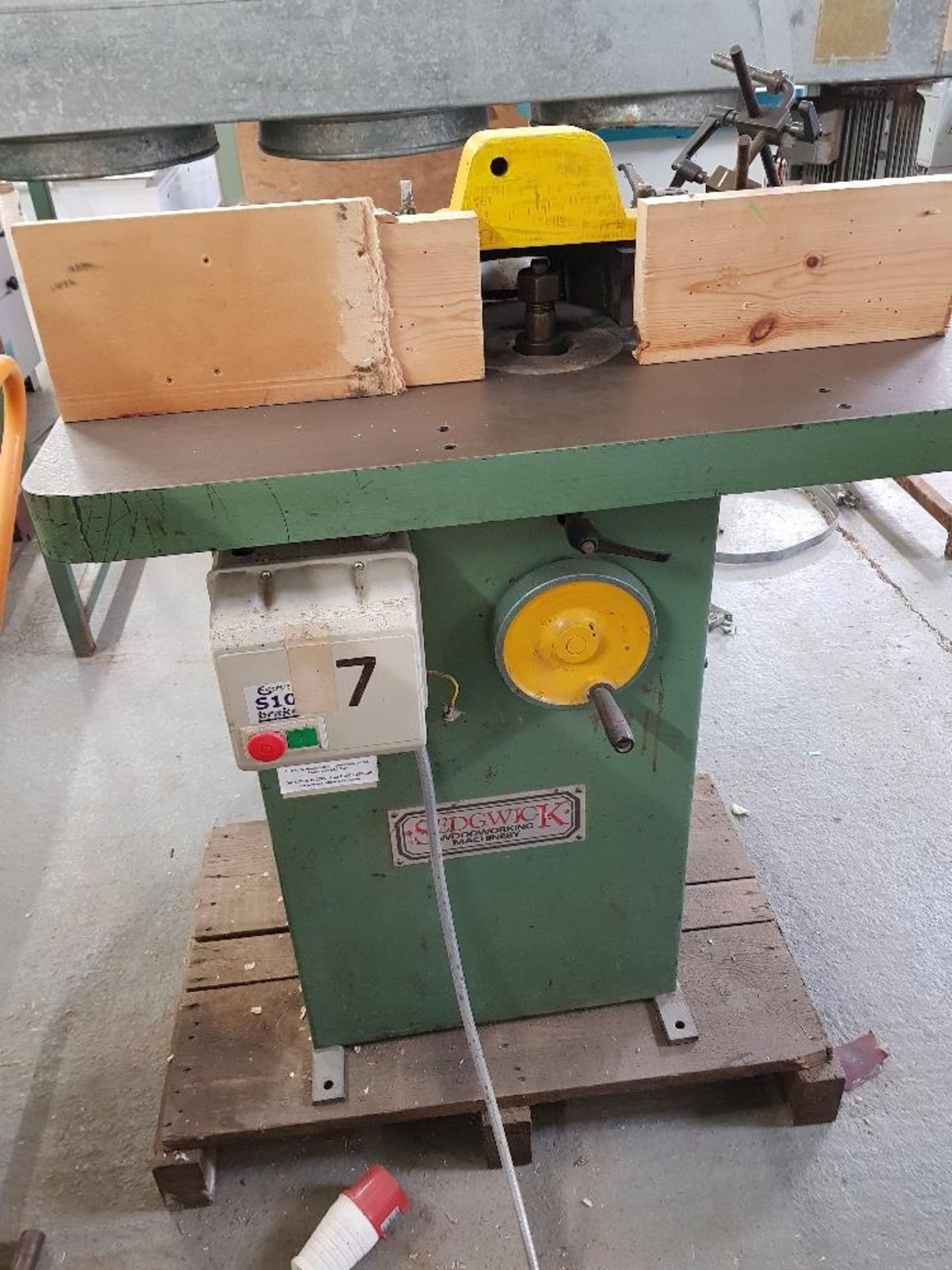 Sedgwick Spindle Moulder. NO POWERFEEDER INCLUDED