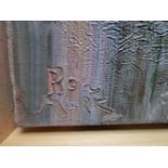 Rose Marie 'Abstract' olie op doek, ges.,49x40cm
