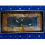 Chinees houten dienblad met intarsia, 72x37cm