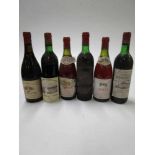 6 flessen wijn incl. Chinon 1964 1978 Saint Estephe 1978