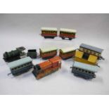 Lot blikken treinen tin plate trains w.o. HORNBY