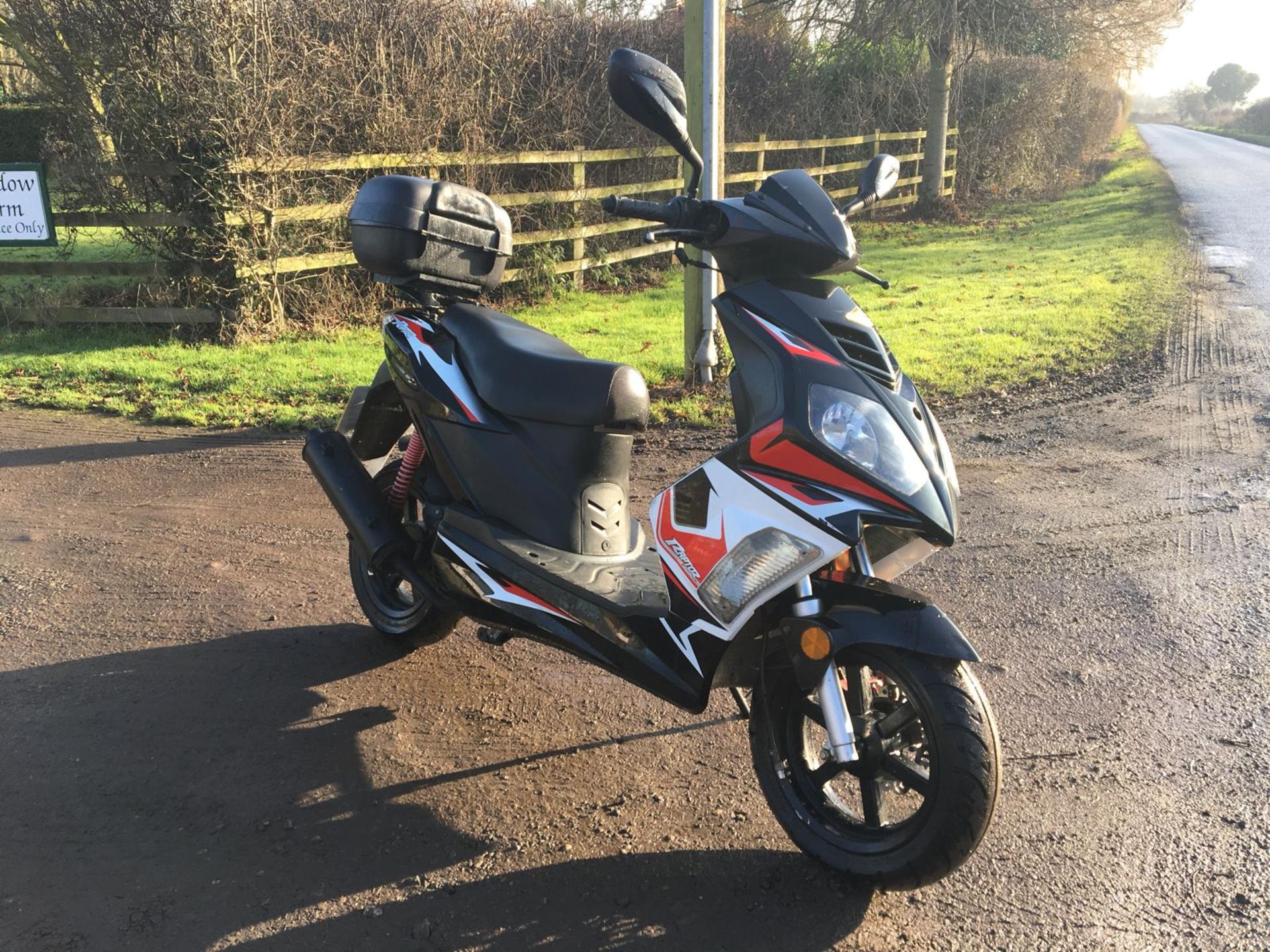 2013 BLACK LONGJIA RAPTOR 125CC PETROL MOTORCYCLE, NO RESERVE *NO VAT*