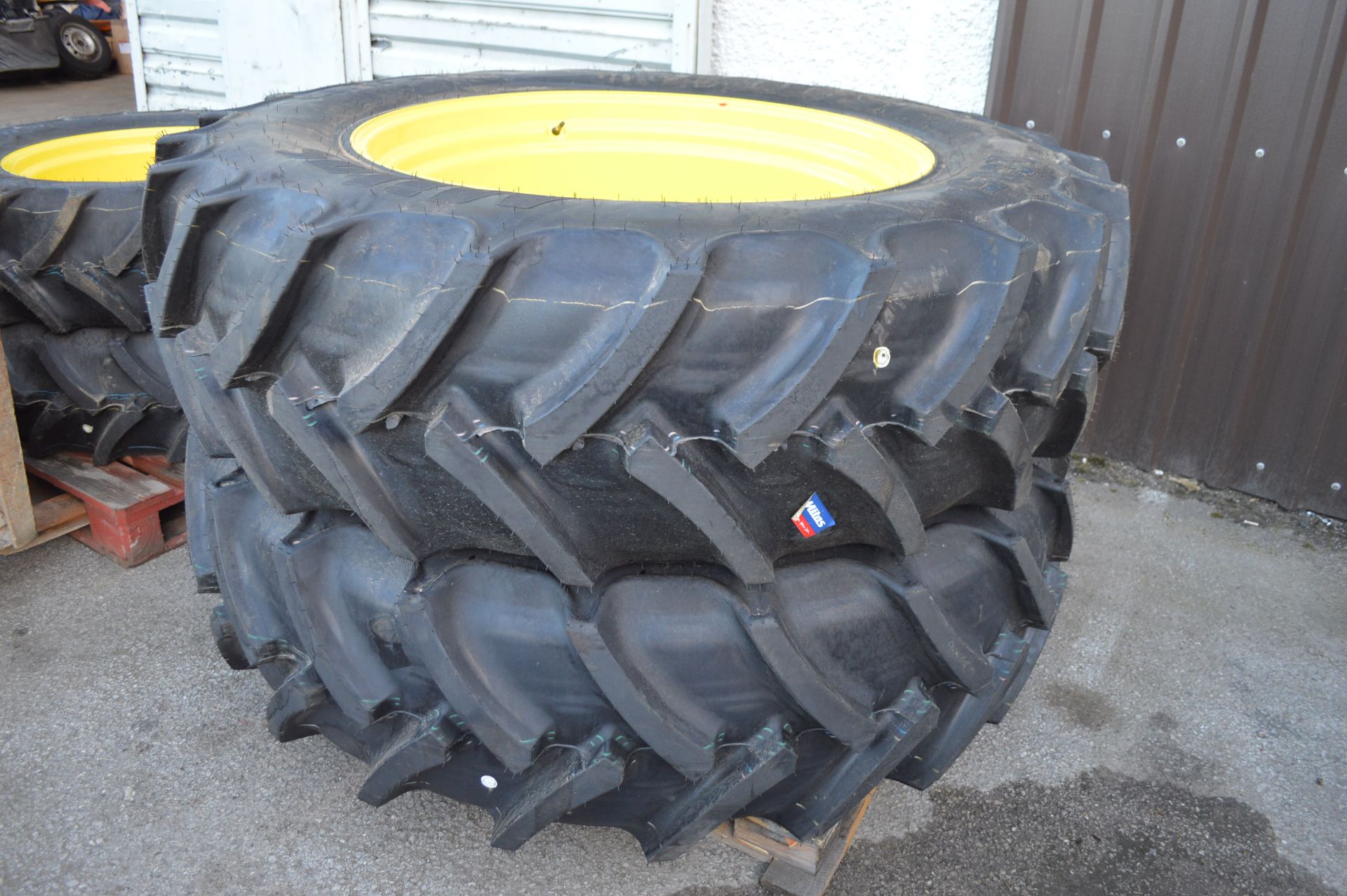 BRAND NEW SET OF JOHN DEERE WHEELS & TYRES MITAS AC85 *NO VAT*