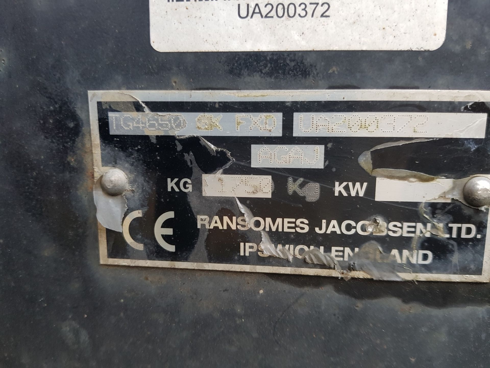 2010 RANSOMES JACOBSEN 4650 TRAILED MOWER *PLUS VAT* - Image 3 of 6