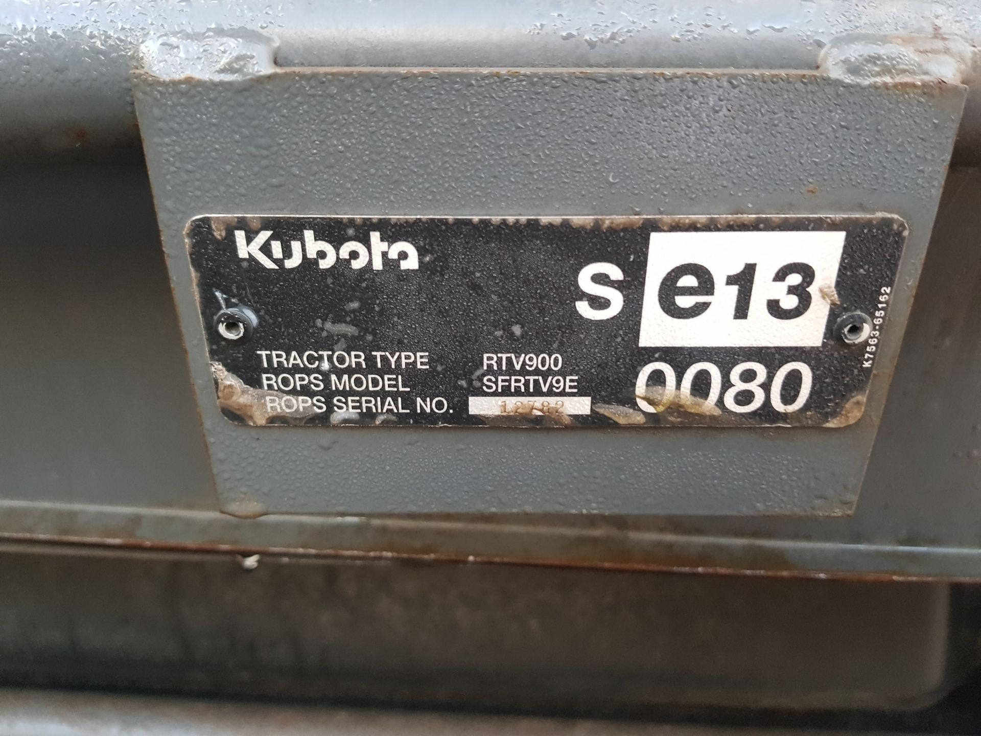 2011/61 REG KUBOTA RTV 900 SELLING AS SPARES / REPAIRS, SHOWING 0 FORMER KEEPERS *PLUS VAT* - Image 9 of 9