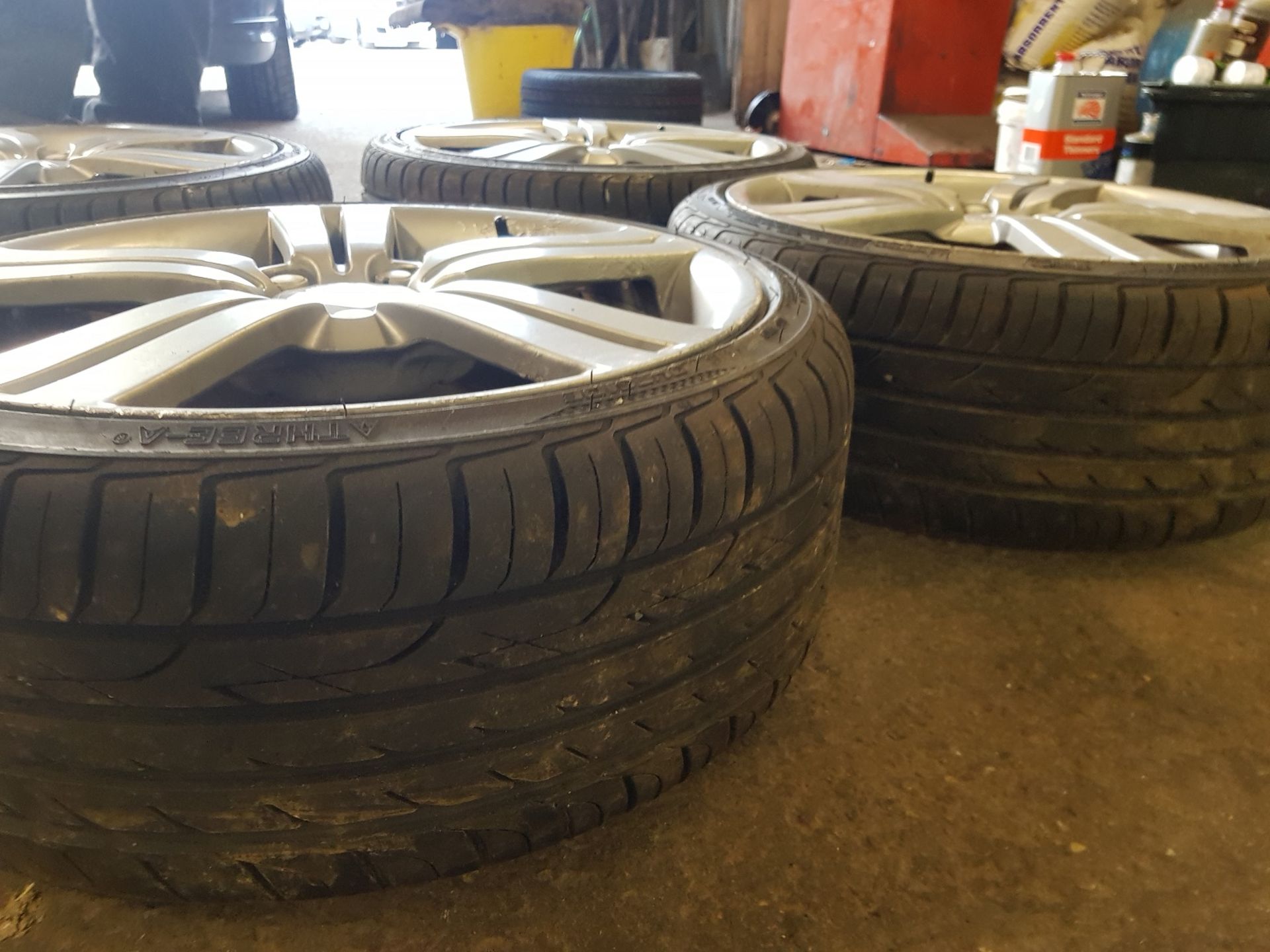 X4 18" SEAT LEON WHEELS AND TYRES *NO VAT* - Image 2 of 3