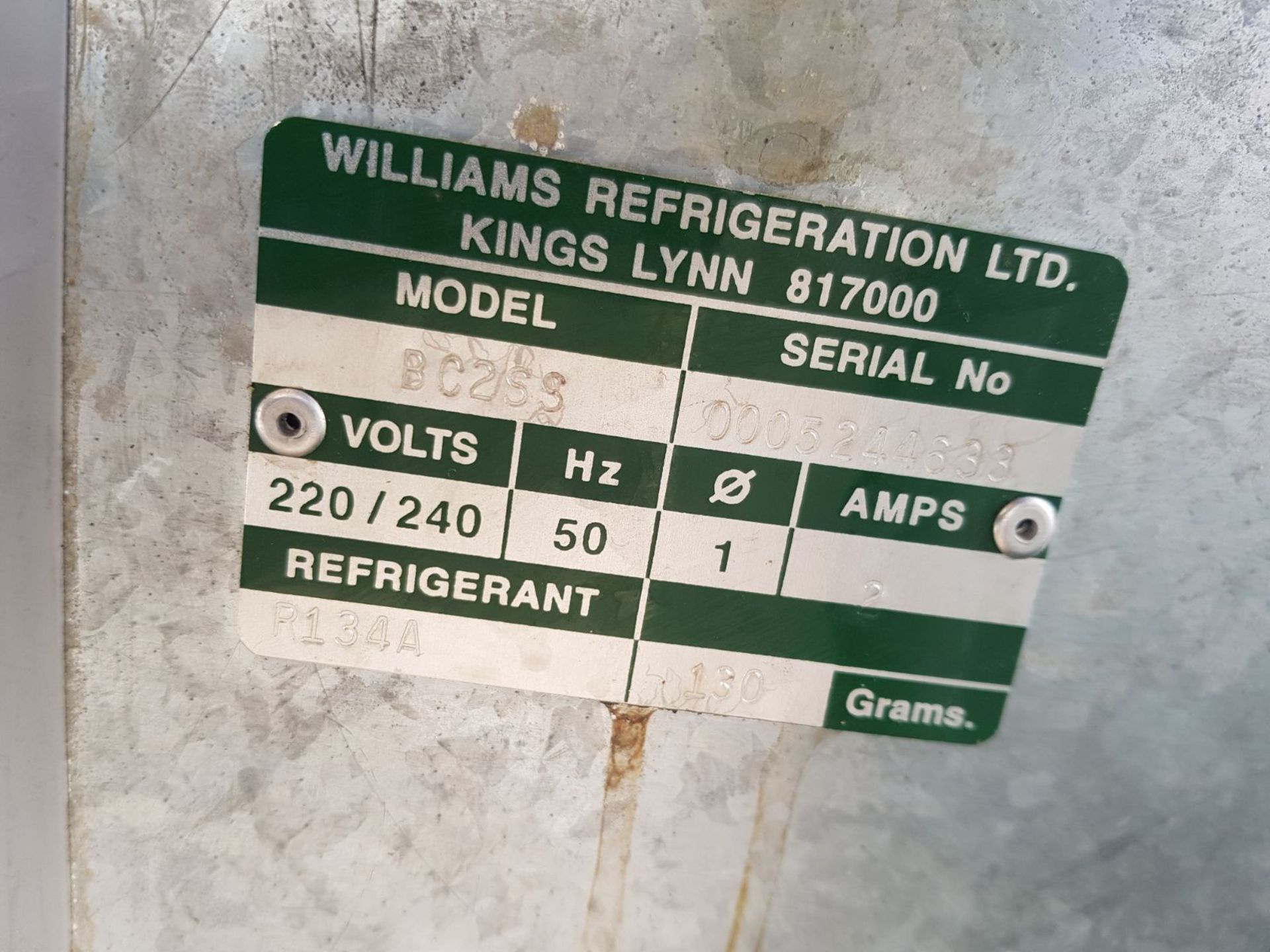 2X WILLIAMS TWIN DOOR FRIDGE MODEL BC255 *NO VAT* EX TV CHEF - Image 2 of 6