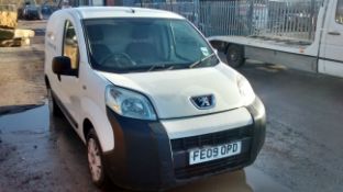 on sale 2009/09 REG PEUGEOT BIPPER S HDI 1.4 DIESEL PANEL VAN, SHOWING 0 FORMER KEEPERS *PLUS VAT*