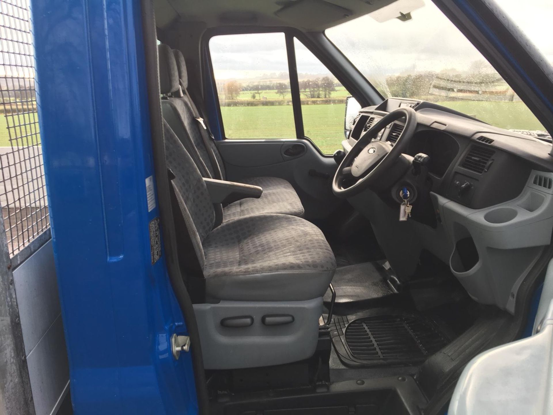 2007/07 REG FORD TRANSIT 115 T350L RWD DIESEL BLUE DROPSIDE LORRY WITH TAIL LIFT *NO VAT* - Image 12 of 12