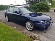 2003/53 REG MG ZT+ 190 BLUE 2.5 PETROL ENGINE *NO VAT*   DATE OF REGISTRATION: 28TH NOVEMBER 2003