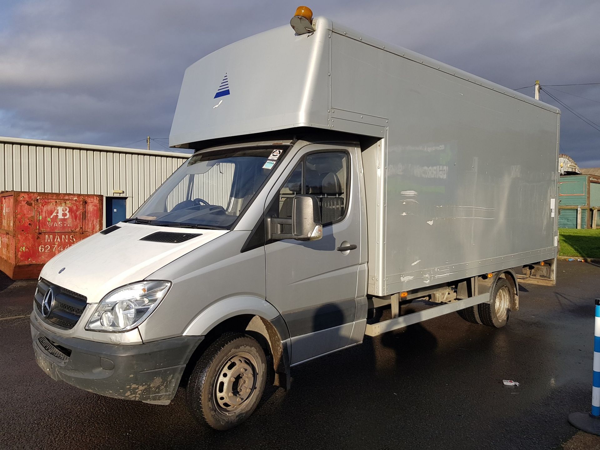 2009/58 REG MERCEDES SPRINTER SILVER BOX VAN LUTON VAN WITH TAIL LIFT JUST 47K MILES & NO VAT! - Image 3 of 17