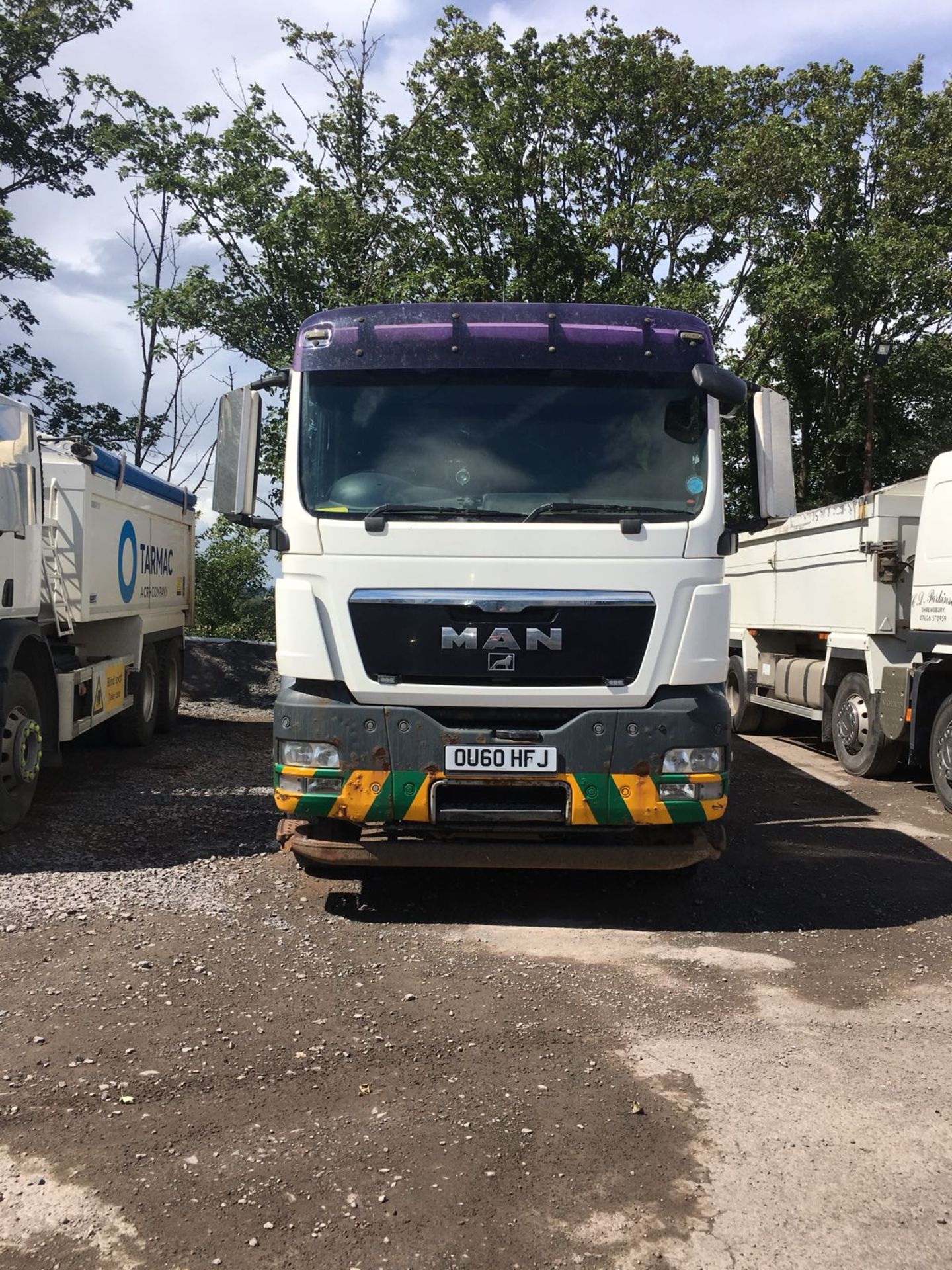 2011/60 REG MAN TGS WHITE DIESEL TIPPER LORRY, SHOWING 1 FORMER KEEPER *PLUS VAT*