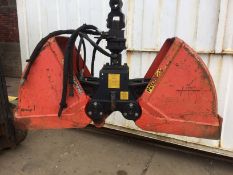 DM - 1X PALFINGER CLAMSHELL BUCKET, MODEL PZG-G-1 *PLUS VAT*   COLLECTION / VIEWING FROM CASTLEFORD
