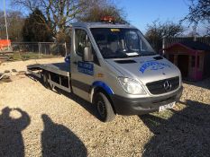 2012/12 REG MERCEDES-BENZ SPRINTER 313 CDI 2.2 DIESEL SILVER RECOVERY TRUCK *NO VAT*