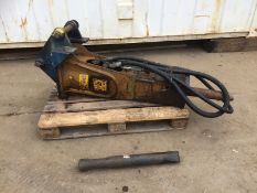 DM - 1X INDECO MES 621 HYDRAULIC BREAKER TO FIT JCB3CX *PLUS VAT*   COLLECTION / VIEWING FROM