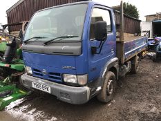 2005/55 REG NISSAN CABSTER 34.10 SWB BLUE DIESEL TIPPER *NO VAT*