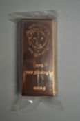 GENUINE .999 = 99.9% PURE COPPER BULLION 1KG  - LION FACE! THIS AUCTION IS FOR ONE BAR 1KG PURE