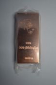 GENUINE .999 = 99.9% PURE COPPER BULLION 1KG  - WALRUS FACE! THIS AUCTION IS FOR ONE BAR 1KG PURE