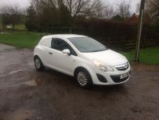 2011/11 REG VAUXHALL CORSA SRI CDTI WHITE DIESEL CAR DERIVED VAN WITH AIR CON *NO VAT*