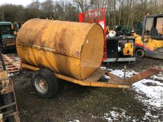 BUNDED SINGLE AXLE TOWABLE FUEL BOWSER *PLUS VAT*