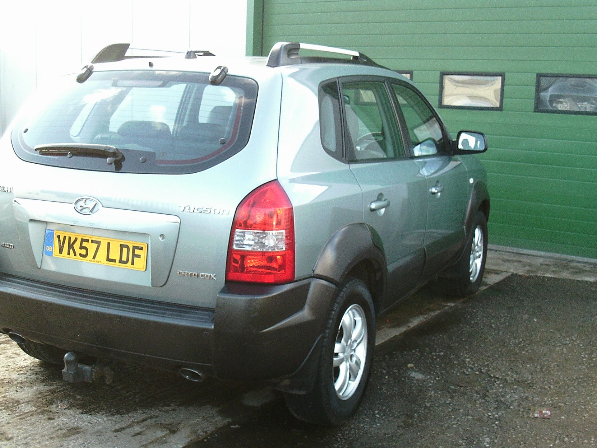 2007/57 REG HYUNDAI TUCSON CRTD CDX 2.0 DIESEL SILVER ESTATE, 4 WHEEL DRIVE *NO VAT* - Image 3 of 14