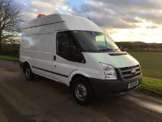 2011/61 REG FORD TRANSIT 100 T350M RWD WHITE DIESEL PANEL VAN - ELECTRIC COMPRESSOR VAN *NO VAT*