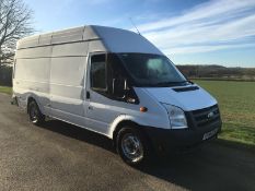 2009/58 REG FORD TRANSIT 100 T350L RWD WHITE DIESEL PANEL VAN, SHOWING 1 FORMER KEEPER *NO VAT*