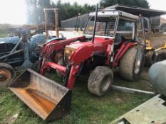 MASSEY FERGUSON 1250 TRACTOR WITH BUCKET