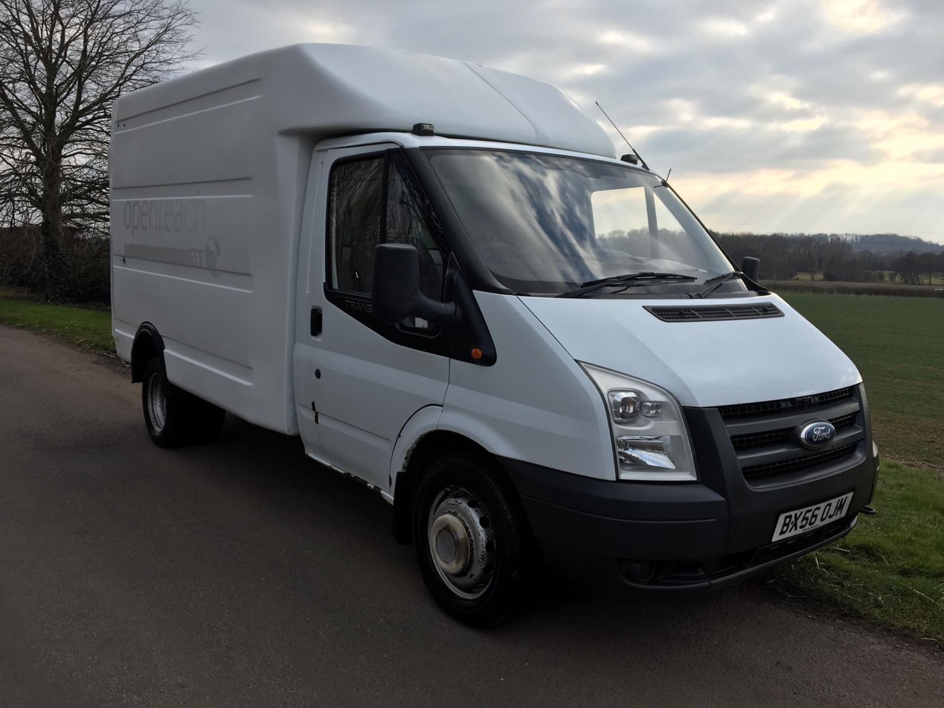 2007/56 REG FORD TRANSIT 100 T350M RWD WHITE DIESEL BOX VAN, SHOWING 0 FORMER KEEPERS *NO VAT* - Image 6 of 15