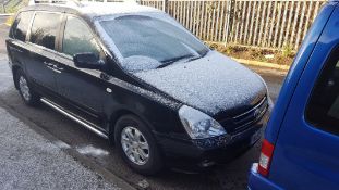 2007/07 REG KIA SEDONA LS AUTOMATIC BLACK DIESEL MPV *NO VAT*