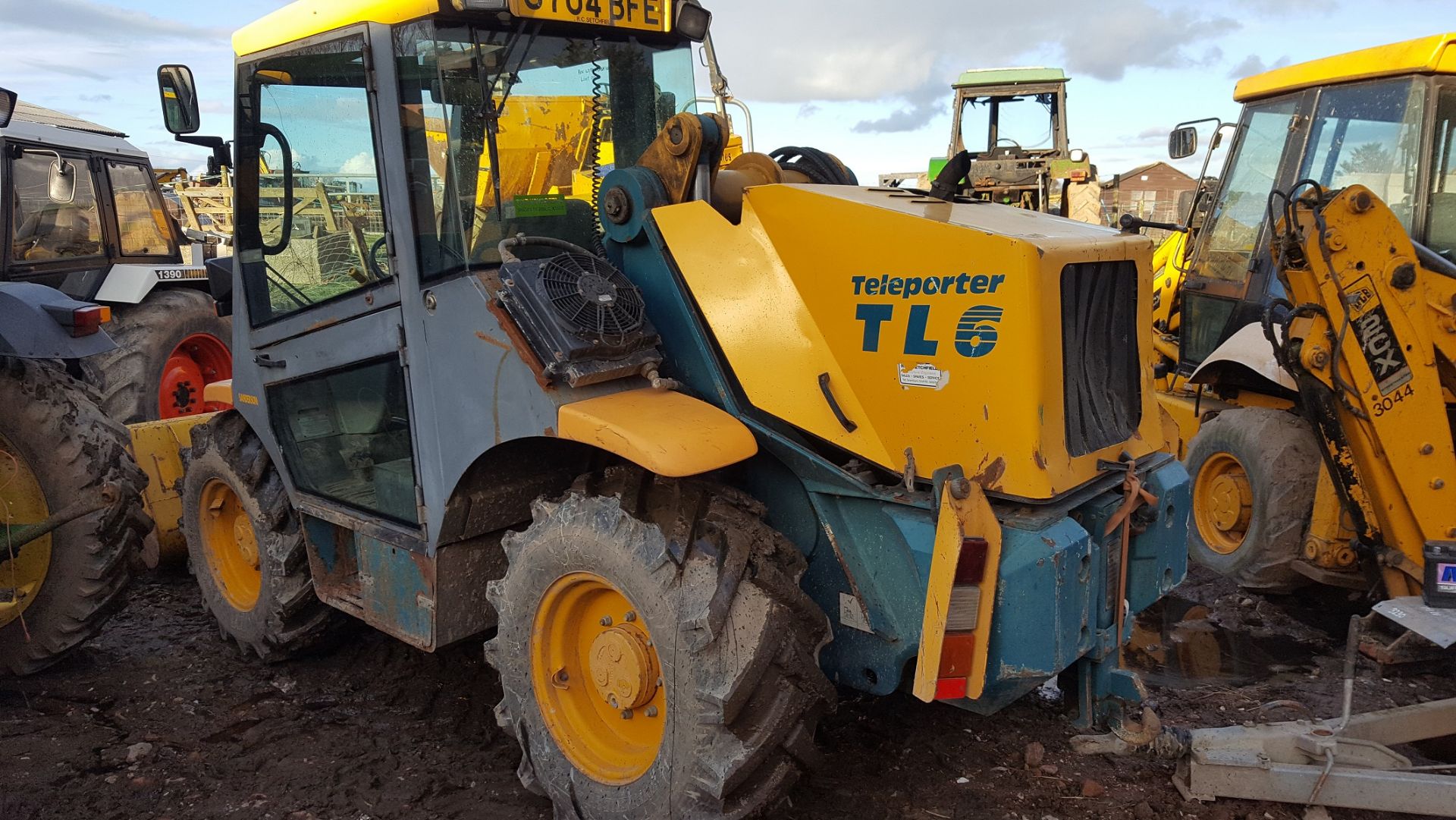 1998/S REG SANDERSON TELEPORTER BLUE/YELLOW DIESEL AGRICULTURAL MACHINERY *PLUS VAT* - Image 8 of 15