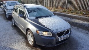 2008/58 REG VOLVO V50 SE DIESEL GREY ESTATE, SHOWING 3 FORMER KEEPERS *NO VAT*