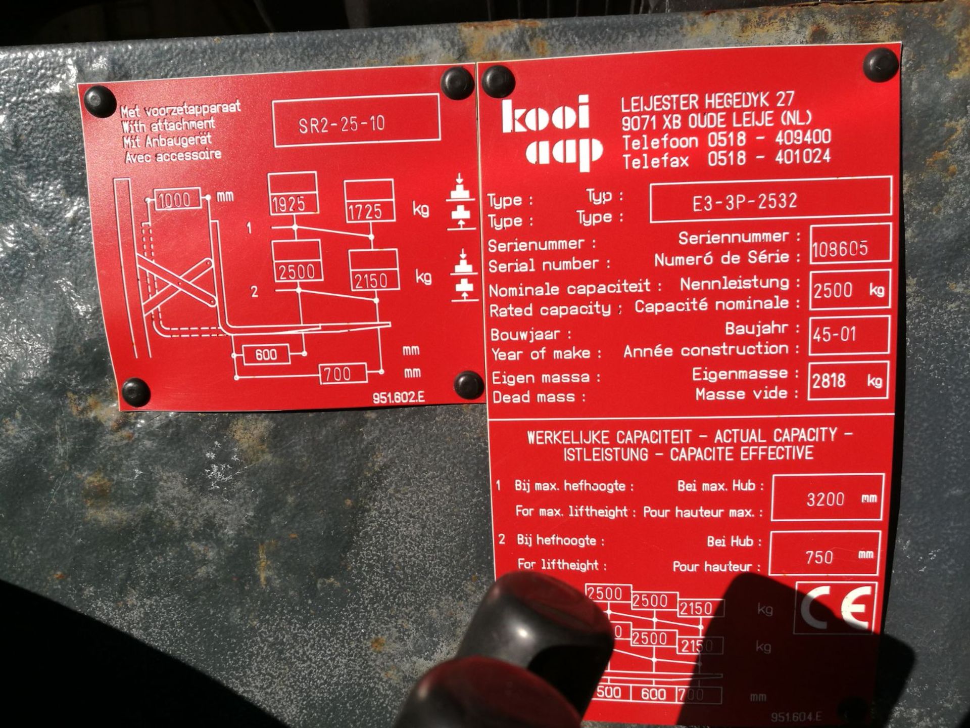 KOOI-APP E3-3P-2532 FORKLIFT DIESEL *PLUS VAT* - Bild 3 aus 7