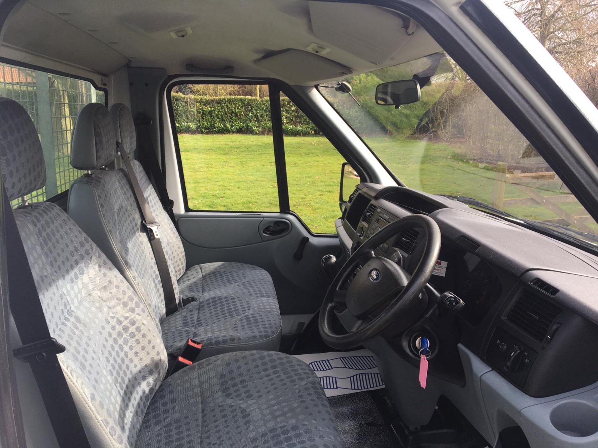 2008/08 REG FORD TRANSIT 100 T350M RWD WHITE DIESEL DROPSIDE, SHOWING 0 FORMER KEEPERS *NO VAT* - Image 12 of 17